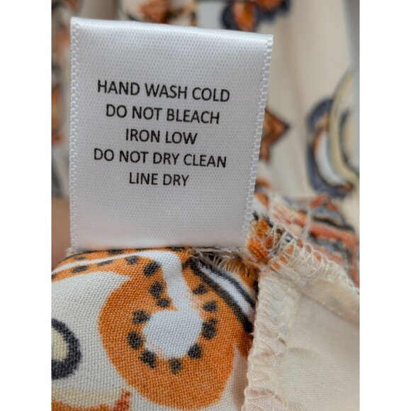 Sweet Rain Paisley Peplum Top Women Size 2X Peasant Ruffle Festival Western Boho - Picture 9 of 9